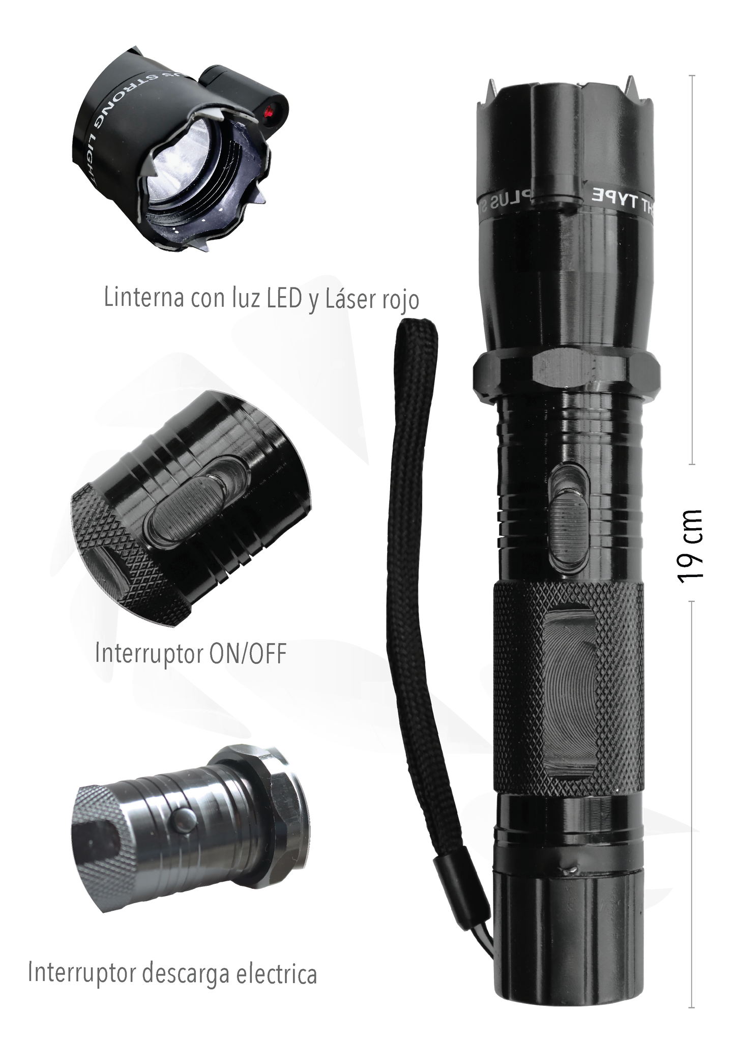 LINTERNA LED TASER